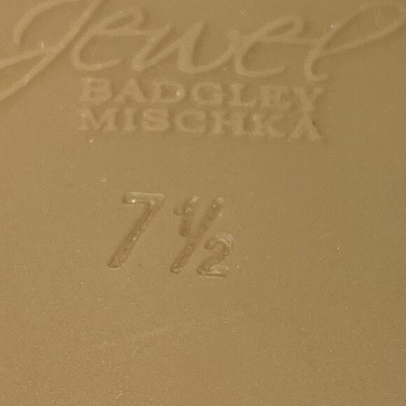 Jewel Badgley Mischka Ohara Minimalist Crystal Adorned Flat Size 7.5 New No Box - Picture 7 of 7